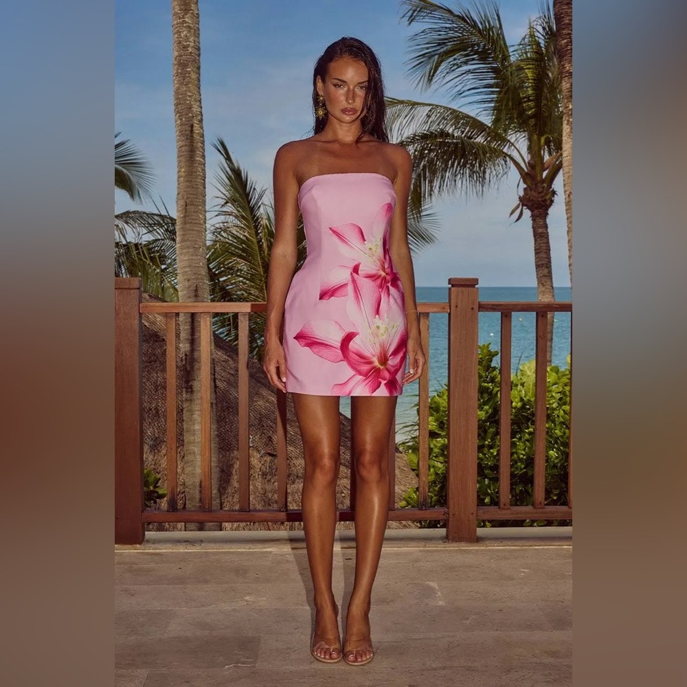 SOLD! Runaway the Label Primrose Mini Dress - Pink Flower (NWT)